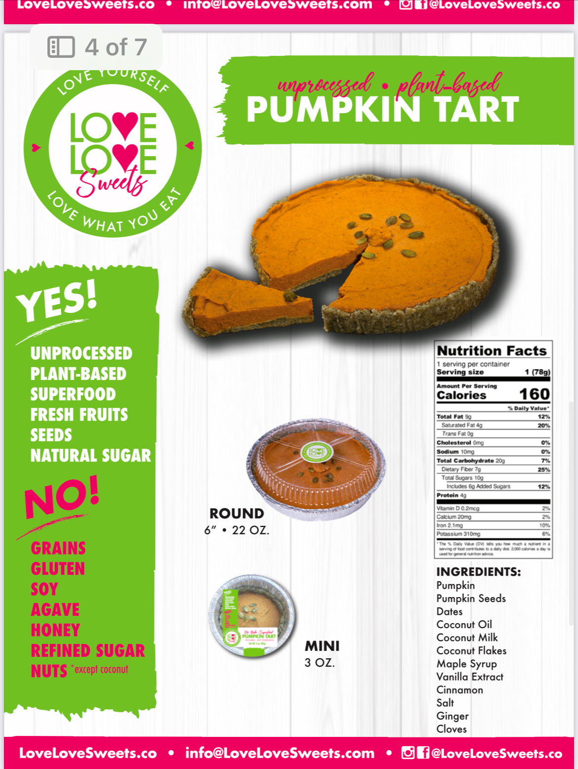 Seasonal Sweetness Box | Mix Brownie Chocolate, Vanilla Espresso, Pumpkin Tart, Swiss Roll